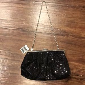 Sequin Black Special Occasion Bag